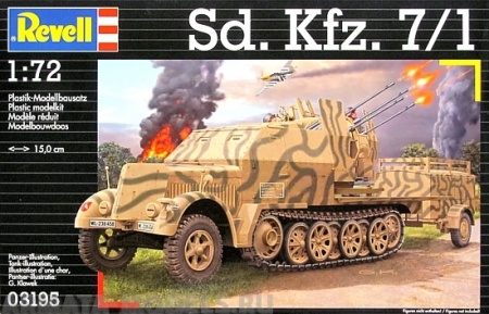 03195 Полугусеничный тягач Sd Kfz 7/1 Revell