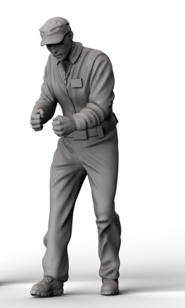 AM4893 Техник осматривает пушку