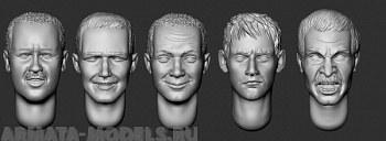 ARM356058 Головы (с волосами) №13