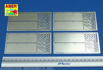 ABR-16-006  Дополнения для  Side fenders for Tiger I, Ausf.E – (Early/Late version) для Tamiya 1/16